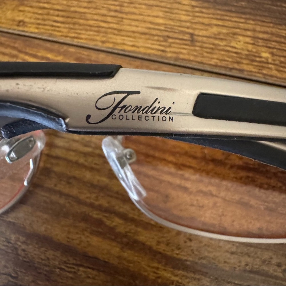 Frondini Collection Silver Rectangular Eyeglasses… - image 5